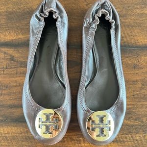 Tory Burch Brown Ballet Flats